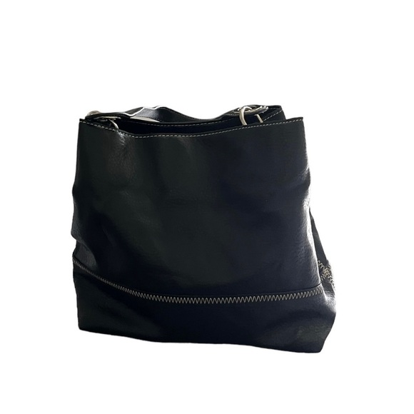 Tommy Hilfiger Black Shoulder Bucket Bag - Picture 1 of 9
